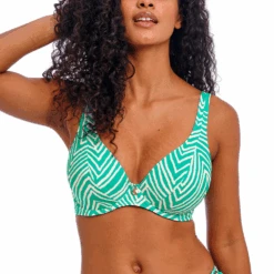 FREYA Fiji Falls Marine Underwire High Apex Bikini Top