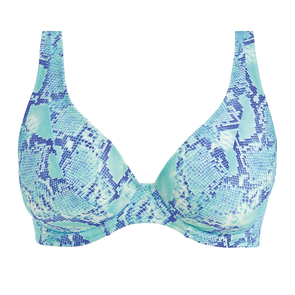 FREYA Komodo Bay High Apex Bikini Bra Aqua 6 FREYA Komodo Bay High Apex Bikini Bra Aqua - Image 4
