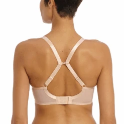 FREYA Tailored Underwire Molded Plunge Bra Natural Beige -Fashion Lingerie Store FreyaTailoredMoldedPlungeBraAA401131NaturalBeigeb2