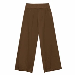 Crinkle Cotton Pant Chocolate
