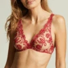 Tuscan Holiday Triangle Bra In Red Myrtle 1 Tuscan Holiday Triangle Bra In Red Myrtle -Fashion Lingerie Store I.D.SarrieriTuscanHolidayTriangleBrainJ7968RedMyrtle