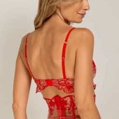 Demi Cup Bra Red -Fashion Lingerie Store IDSarrieriDemiCupBraJ9437Red 1