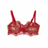 Demi Cup Bra Red 2 Demi Cup Bra Red -Fashion Lingerie Store IDSarrieriDemiCupBraJ9437Red 2