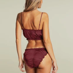 Lombard Street Ruffle Top 13 Lombard Street Ruffle Top -Fashion Lingerie Store IDSarrieriLombardStreetRuffleTopL6504Wine 2