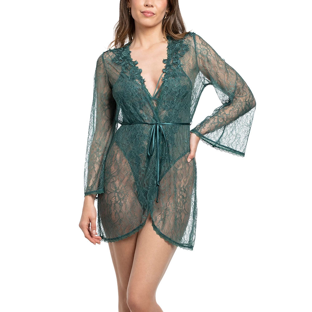 All Over Lace Robe Juniper 5 All Over Lace Robe Juniper - Image 3
