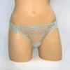 Lace Brazilian Thong Aqua 1 Lace Brazilian Thong Aqua -Fashion Lingerie Store J8723front