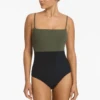 Versa Tank One Piece Olive/Black -Fashion Lingerie Store JetsAustraliaVersaTankOnePieceOlive BlackJ11074f