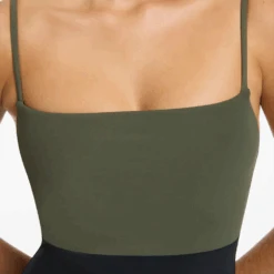 Versa Tank One Piece Olive/Black -Fashion Lingerie Store JetsAustraliaVersaTankOnePieceOlive BlackJ11074fc