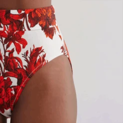 Modal Lounge Brief Red Floral -Fashion Lingerie Store KiloBravaModalLoungeBrief12195RedFloral 5