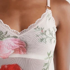 Placement Print Shelf Bra Bodysuit Floral -Fashion Lingerie Store KiloBravaPlacementPrintShelfBraBodysuit13121Floral 9