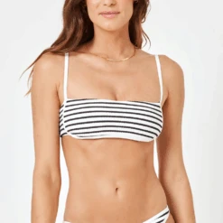Hazel Bikini Top Stripe