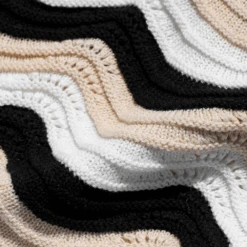 Make Waves Knit Shorts Black/Cream -Fashion Lingerie Store LSpaceMakeWavesKnitShortsMAKSH24BlackCream 5