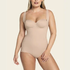 Plunge Back Full Coverage Body Shaper Cafe