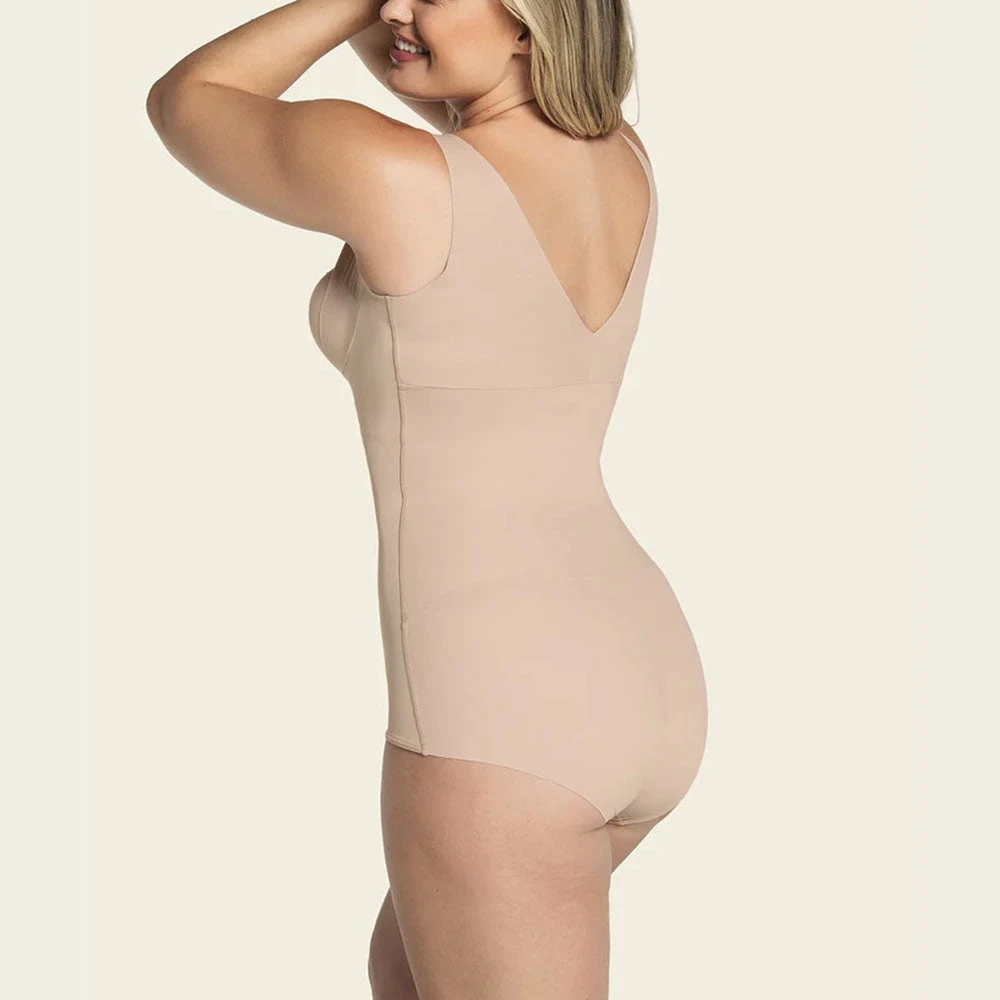 Plunge Back Full Coverage Body Shaper Cafe 4 Plunge Back Full Coverage Body Shaper Cafe - Image 2