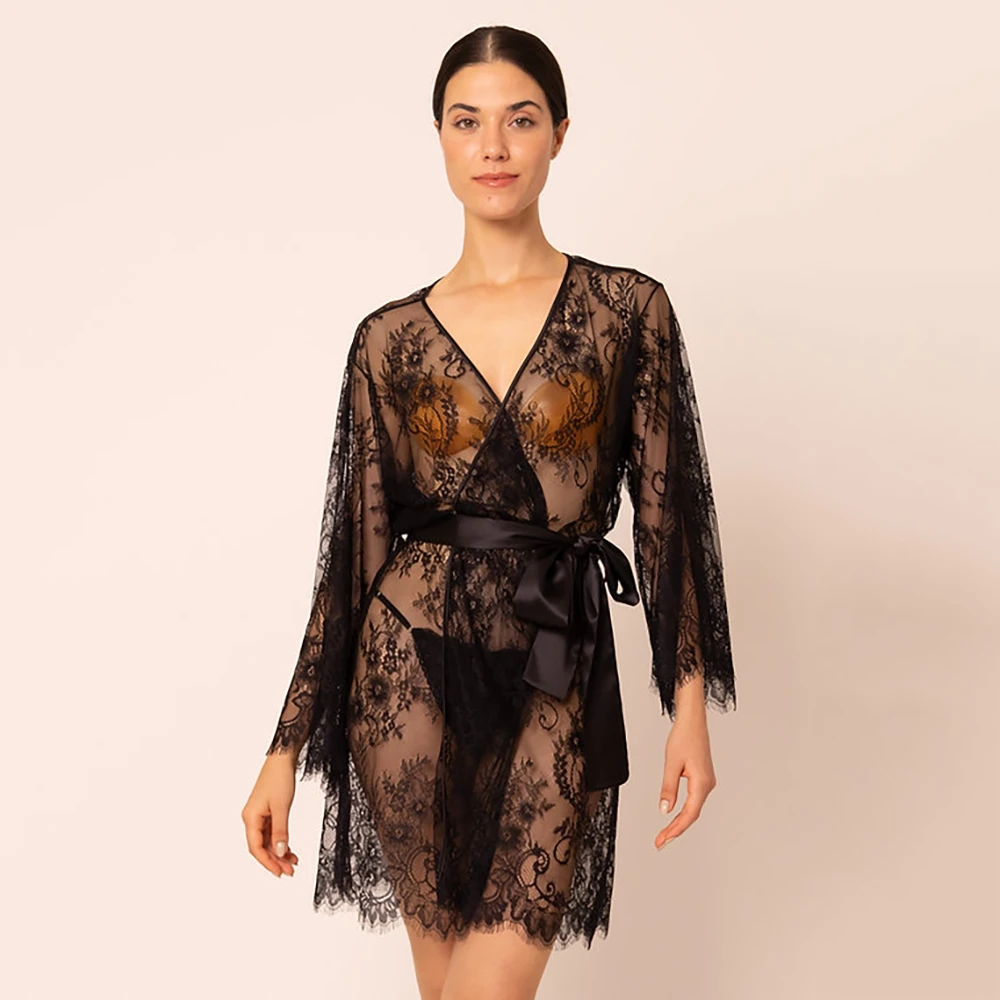 Lace Short Robe 7 Lace Short Robe - Image 5