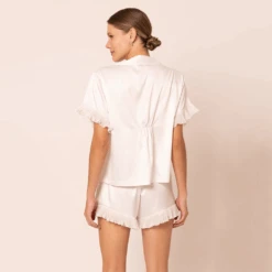 Romantic Short Pajamas -Fashion Lingerie Store MariMRomanticShortPajamas35108White 3