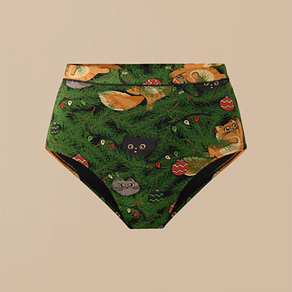 FeelFree High-Waisted Cheeky Meowy Christmas 6 FeelFree High-Waisted Cheeky Meowy Christmas - Image 4