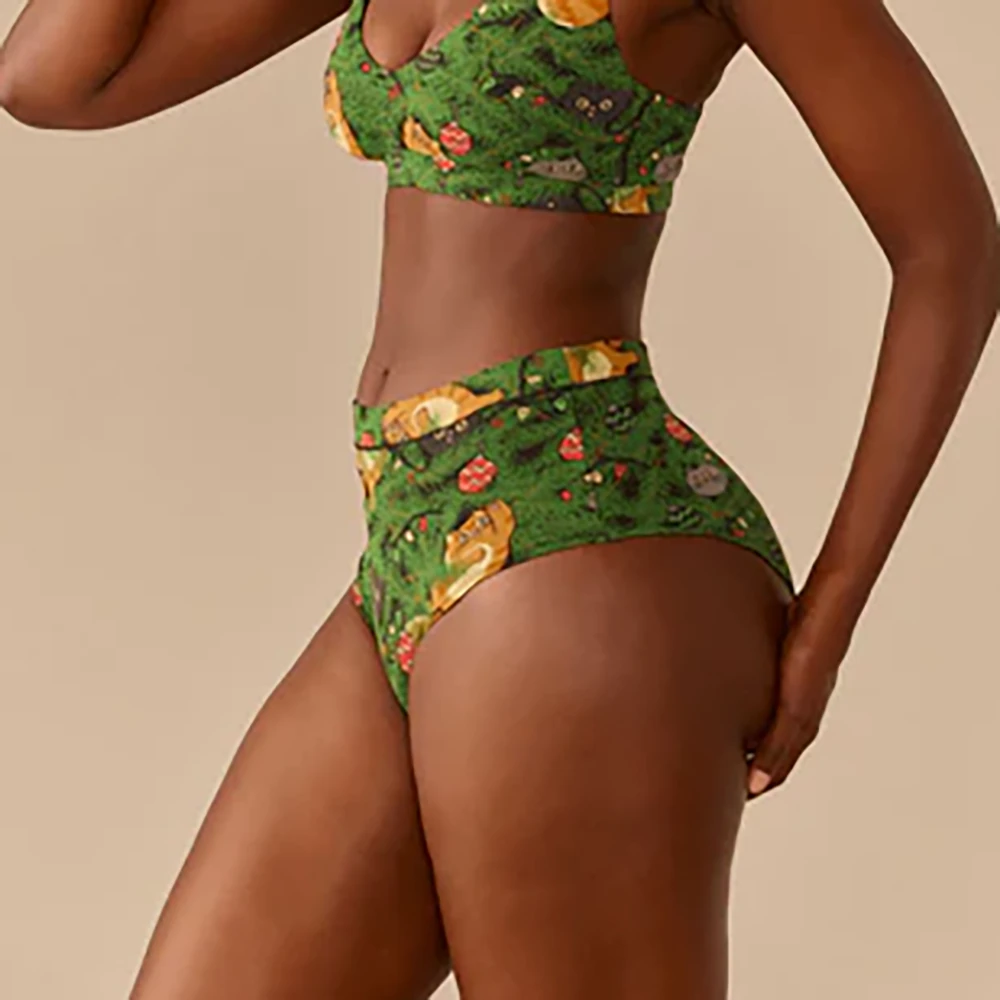 FeelFree High-Waisted Cheeky Meowy Christmas 5 FeelFree High-Waisted Cheeky Meowy Christmas - Image 3