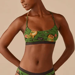 T-Back Bralette Meowy Christmas