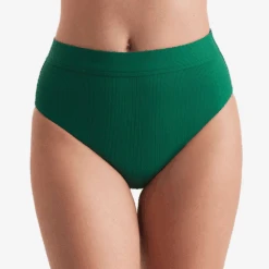 Brooke High Waist Pant Emerald Lido Rib
