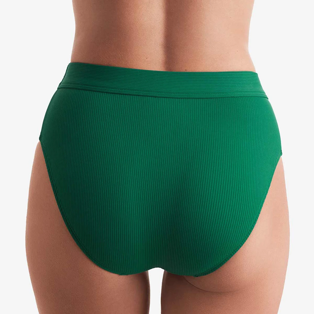 Brooke High Waist Pant Emerald Lido Rib 4 Brooke High Waist Pant Emerald Lido Rib - Image 2