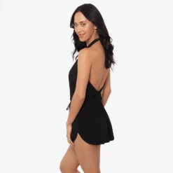 Ellie One Piece Romper Swimsuit 17 Ellie One Piece Romper Swimsuit -Fashion Lingerie Store MiraclesuitEllieOnePieceRomperSwimsuit6563142Black 1