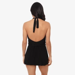 Ellie One Piece Romper Swimsuit 16 Ellie One Piece Romper Swimsuit -Fashion Lingerie Store MiraclesuitEllieOnePieceRomperSwimsuit6563142Black 2