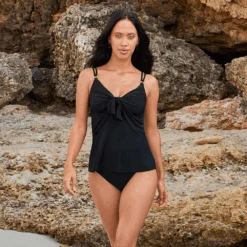 Obi One Akikio Tankini Top Black -Fashion Lingerie Store MiraclesuitObiOneAkikioTankiniTop6008043Black 4