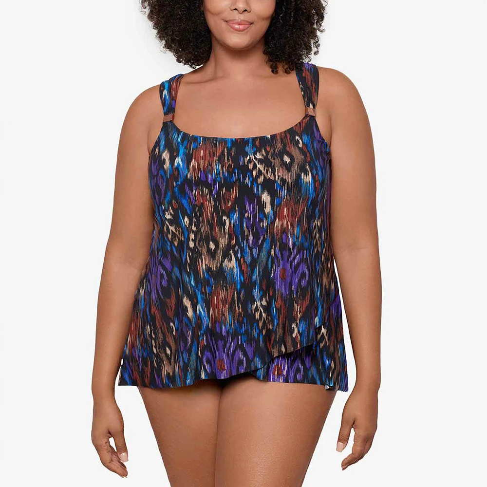 Plus Size Dazzle Tankini Top Tapiz 3 Plus Size Dazzle Tankini Top Tapiz