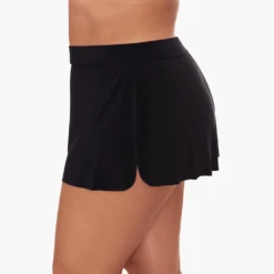 Plus Size Jersey Tennis Skirt Swim Bottom Black 7 Plus Size Jersey Tennis Skirt Swim Bottom Black -Fashion Lingerie Store MiraclesuitPlusSizeJerseyTennisSkirtSwimBottom6008071WBlack 1