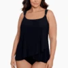 Plus Size Razzle Dazzle Underwire Tankini Top Black 2 Plus Size Razzle Dazzle Underwire Tankini Top Black -Fashion Lingerie Store MiraclesuitPlusSizeRazzleDazzleUnderwireTankiniTop6518826WBlack 3