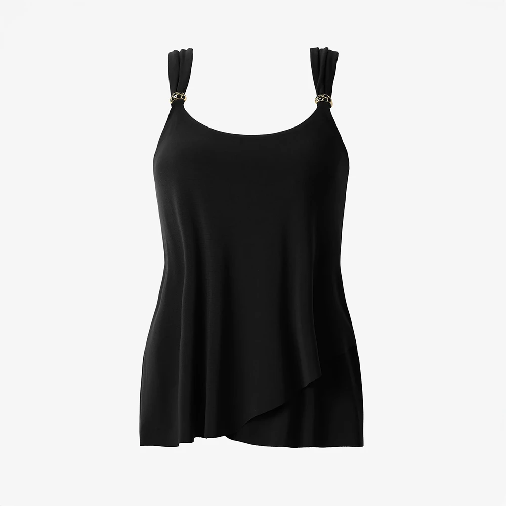 Plus Size Razzle Dazzle Underwire Tankini Top Black 6 Plus Size Razzle Dazzle Underwire Tankini Top Black - Image 4