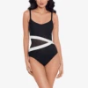 Spectra Lyra One Piece Swimsuit Black 1 Spectra Lyra One Piece Swimsuit Black -Fashion Lingerie Store MiraclesuitSpectraLyraOnePieceSwimsuit6553259Black 2