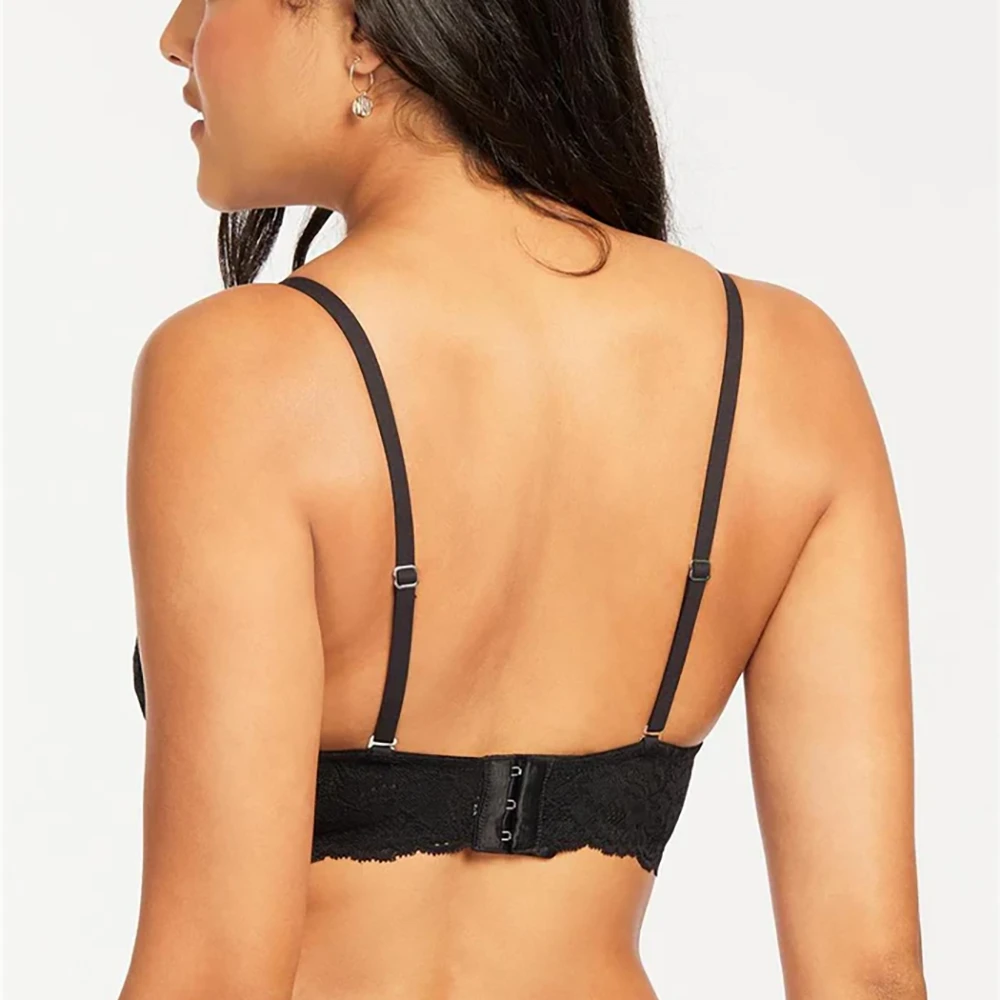 Cup-Sized Lace Bralette Black 6 Cup-Sized Lace Bralette Black - Image 4