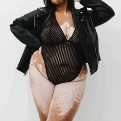 Vertigo X Back Bodysuit -Fashion Lingerie Store MoniqueMorinVertigoXBackBodysuitfcocoablk2