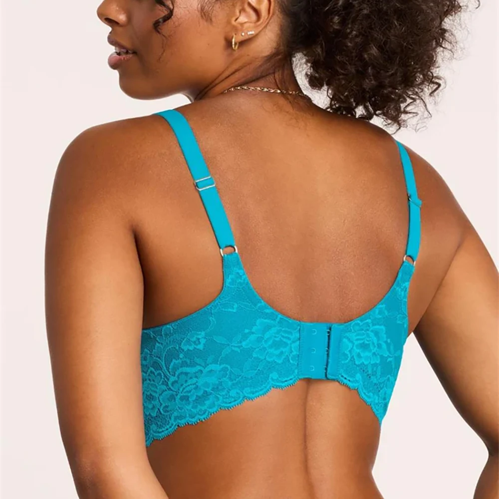 Muse Full Cup Lace Bra Turquoise 4 Muse Full Cup Lace Bra Turquoise - Image 2