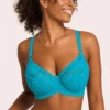 Muse Full Cup Lace Bra Turquoise -Fashion Lingerie Store MontelleMusFullCupLaceBra9324Turquoise 3