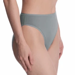 Bliss Bare Cotton High Cut Brief -Fashion Lingerie Store NatoriBlissBareCottonHighCutBrief772346Seaglass 2