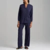 Breeze Mandarin PJ Navy 1 Breeze Mandarin PJ Navy -Fashion Lingerie Store NatoriBreezeMandarinPJVC6033Navy 1