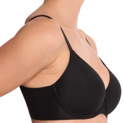 Cloud Comfort Back Smoothing T-Shirt Bra Black 7 Cloud Comfort Back Smoothing T-Shirt Bra Black -Fashion Lingerie Store NatoriCloudComfortBackSmoothingT ShirtBra731338Black 2