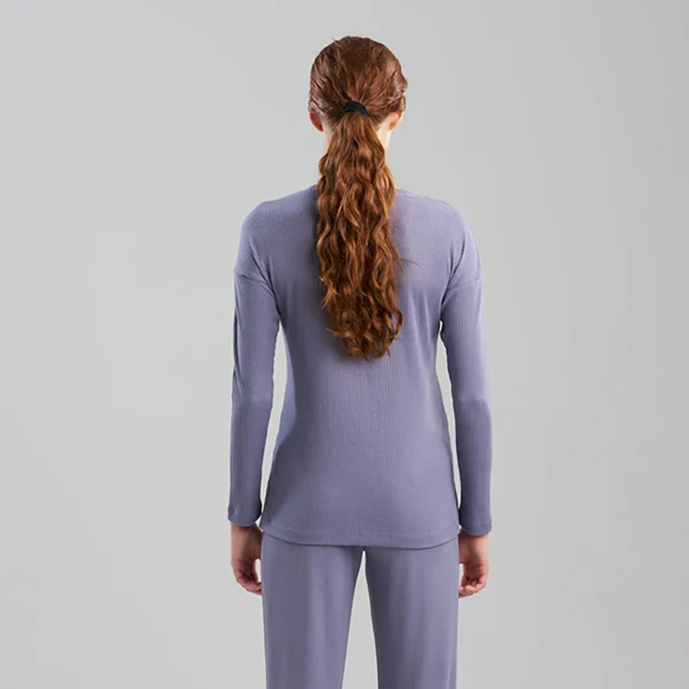 Eden Everywhere V-Neck Top Blue Iris 4 Eden Everywhere V-Neck Top Blue Iris - Image 2