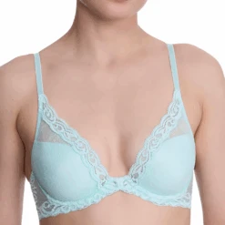 Feathers Plunge T-Shirt Bra Whipped Mint Lace