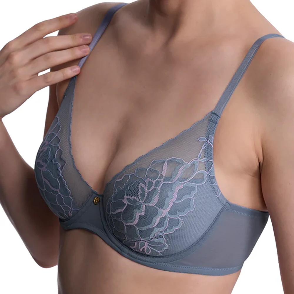 Flora Contour Underwire Bra Country Blue/Soft Mulberry 5 Flora Contour Underwire Bra Country Blue/Soft Mulberry - Image 3