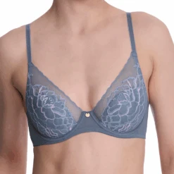 Flora Contour Underwire Bra Country Blue/Soft Mulberry