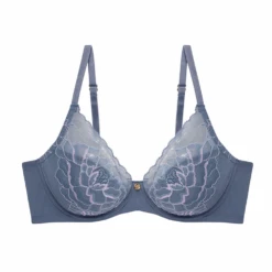 Flora Contour Underwire Bra Country Blue/Soft Mulberry 9 Flora Contour Underwire Bra Country Blue/Soft Mulberry -Fashion Lingerie Store NatoriFloraContourUnderwireBra721150CountryBlueSoftMulberry 6