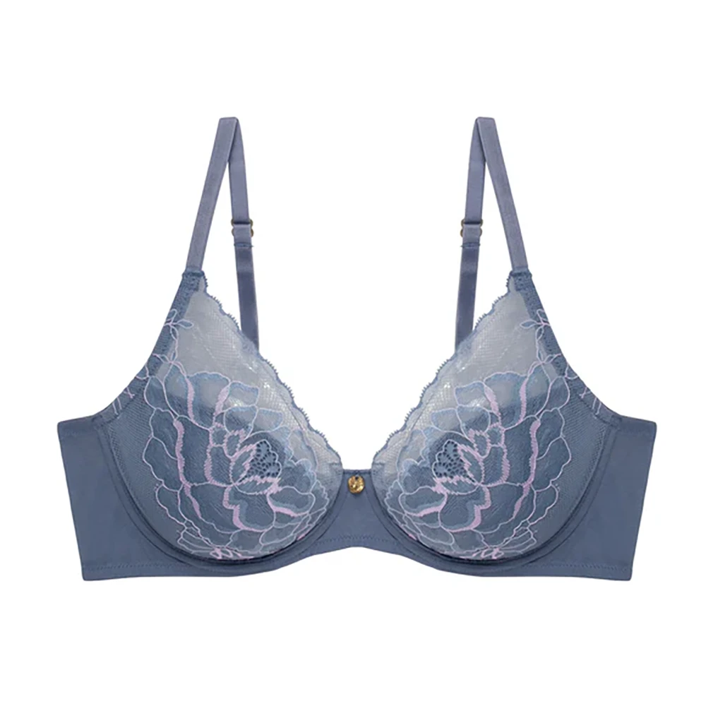 Flora Contour Underwire Bra Country Blue/Soft Mulberry 6 Flora Contour Underwire Bra Country Blue/Soft Mulberry - Image 4