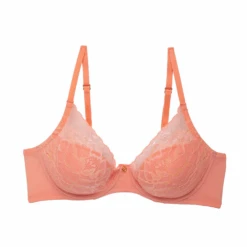 Flora Contour Underwire Bra Rosy Coral -Fashion Lingerie Store NatoriFloraContourUnderwireBra721150RosyCoral 1