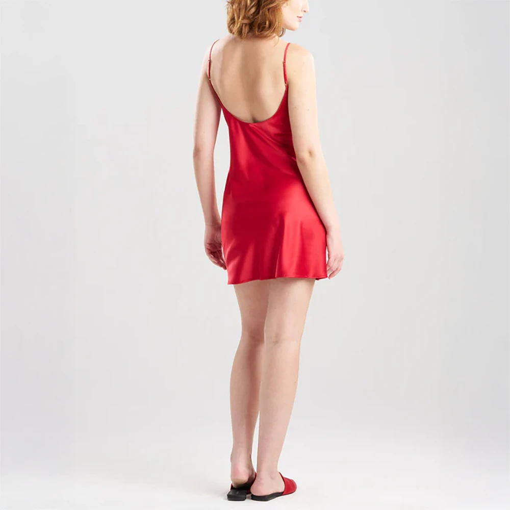 Glamour Chemise Brocade Red 4 Glamour Chemise Brocade Red - Image 2