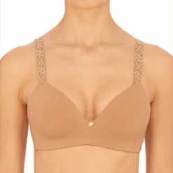 Pure Luxe Wireless Contour Bra Café
