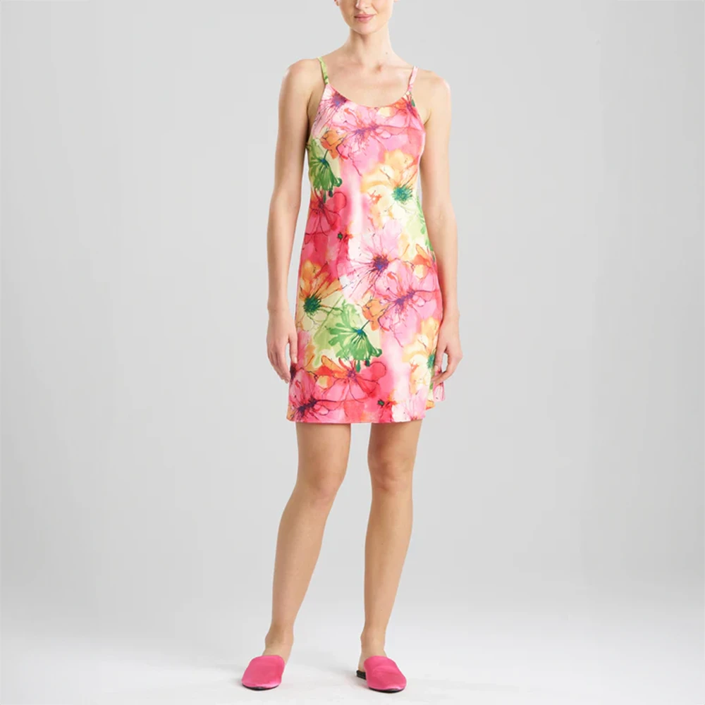 Radiance Satin Chemise Pink 3 Radiance Satin Chemise Pink